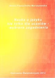 Nauka o języku nie tylko dla uczniów. Autor: Aneta Pierścińska-Maruszewska. Dadada.pl Okładka książki Nauka o języku nie tylko dla uczniów