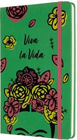 Opakowanie Notes Frida Kahlo 13x21 linia EL zielony MOLESKINE