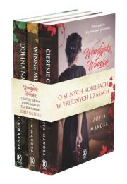 Pakiet Wendyjska winnica: Cierpkie grona / Winne miasto / Dolina nadziei. Autor: Zofia Mąkosa. Dadada.pl Okładka książki Pakiet Wendyjska winnica: Cierpkie grona / Winne miasto / Dolina nadziei