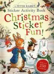 Okładka książki Peter Rabbit Christmas Fun Sticker Activity Book