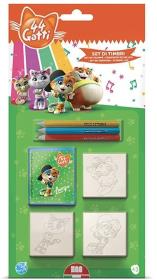 Opakowanie Pieczątki 3 sztuki 44 Koty