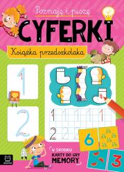 Okładka książki Poznaję i piszę cyferki. Książka przedszkolaka
