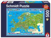 Opakowanie Puzzle PQ 500 Odkrywanie Europy G3