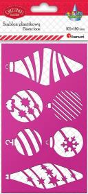 Opakowanie Szablon plastikowy 105 x180mm bombki