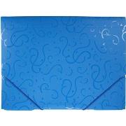 Opakowanie Teczka A4 z gumką wzory niebieska