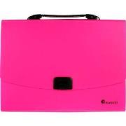 Opakowanie Teczka A4 z rączką 12 przegródek fluo różowa