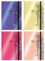 Terminarz wyjątkowej dziewczyny 2021 mix kolorów. Autor: Porzezińska Agnieszka, Bielecka Justyna. Dadada.pl Okładka książki Terminarz wyjątkowej dziewczyny 2021 mix kolorów