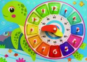 Opakowanie Układanaka drewniana Zegar