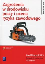 Okładka książki Zagrożenia w środowisku pracy i ocena ryzyka zawodowego Podręcznik do nauki zawodu technik BHP Z.13.3