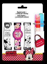 Opakowanie Zegarek cyfrowy + dwa paski do kolorowania Myszka Minnie WD20327