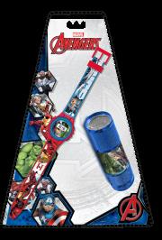 Opakowanie Zegarek cyfrowy z latarką Avengers LED MV15775
