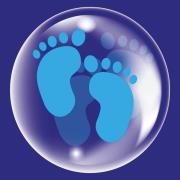 Opakowanie Balon 45cm dla Stopki niebieski TUBAN