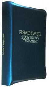 Opakowanie Biblia Pielgrzyma skórzany futerał czarny
