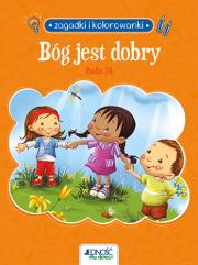 Okładka książki Bóg jest dobry. Psalm 34. Zagadki i kolorowanki