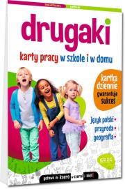 Drugaki. Karty pracy w szkole i w domu. Autor: Marta Kurdziel. Dadada.pl Okładka książki Drugaki. Karty pracy w szkole i w domu