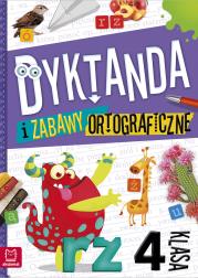 Dyktanda i zabawy ortograficzne. Klasa 4. Autor: Bogusław Michalec     Marcin Szyma     Grzegorz Petryszak. Dadada.pl Okładka książki Dyktanda i zabawy ortograficzne. Klasa 4