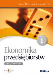 Okładka książki Ekonomika przedsiębiorstw cz.1 ćw DIFIN