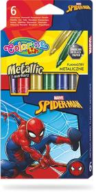 Opakowanie Flamastry metaliczne Colorino Kids 6 kolorów Spiderman