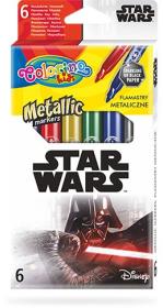 Opakowanie Flamastry metaliczne Colorino Kids 6 kolorów Star Wars