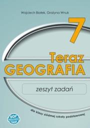 Okładka książki Geografia SP 7 Teraz geografia zeszyt zadań SOP