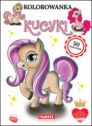 Kolorowanka z naklejkami. Kucyki. Autor: KLAUDIA JĘDRYSIAK. Dadada.pl Okładka książki Kolorowanka z naklejkami. Kucyki