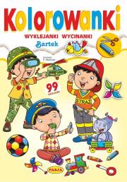 Kolorowanki. Bartek. Autor: Ernest Błędowski. Dadada.pl Okładka książki Kolorowanki. Bartek