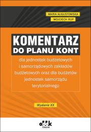 Okładka książki Komentarz do planu kont / JBK1407