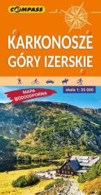 Okładka książki Mapa tur. wodoodporna Karkonosze, Góry Izerskie