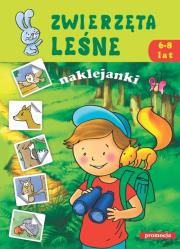 Naklejanki - Zwierzęta leśne. Autor: Opracowanie zbiorowe. Dadada.pl Okładka książki Naklejanki - Zwierzęta leśne
