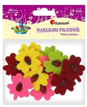 Opakowanie Naklejki filcowe 3D koniczyna mix 12 szt