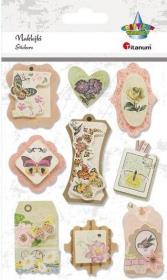 Opakowanie Naklejki papierowe 3D ramki mix 9szt