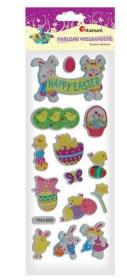 Opakowanie Naklejki wypukłe Happy Easter mix 14szt