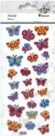 Opakowanie Naklejki wypukłe miękkie motyle 26szt