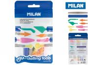 Opakowanie Narzędzia do modelowania Milan zestaw 2 uchwyty + 8 różnych końcówek