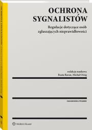 Ochrona sygnalistów. Autor: Baran Beata, Ożóg Michał. Dadada.pl Okładka książki Ochrona sygnalistów