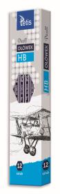 Opakowanie Ołówek Tetis pixell heksagonalny HB 12 sztuk KV060-HB