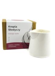 Zdjęcie produktu Olynk Sojowa świeca do masażu malina, wanilia, śmietanka 120 ml