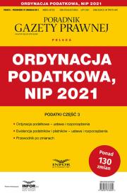 Ordynacja podatkowa NIP 2021. Autor:   Praca zbiorowa. Dadada.pl Okładka książki Ordynacja podatkowa NIP 2021