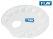 Paleta do mieszania farb Milan plastikowa 20 x 14,5 cm. Wydawca: MILAN. Dadada.pl Opakowanie Paleta do mieszania farb Milan plastikowa 20 x 14,5 cm