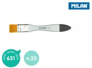 Pędzel MILAN spalter Premium Synthetic seria 631 nr 25 blister. Wydawca: MILAN. Dadada.pl Opakowanie Pędzel MILAN spalter Premium Synthetic seria 631 nr 25 blister