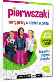 Pierwszaki. Karty pracy w szkole i w domu. Autor: Marta Kurdziel. Dadada.pl Okładka książki Pierwszaki. Karty pracy w szkole i w domu