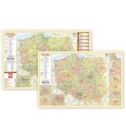 Opakowanie Podkładka na biurko - Mapa adm. i kodowa Polska