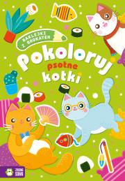 Okładka książki Pokoloruj psotne kotki