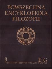 Powszechna Encyklopedia Filozofii t.3 E-G. Autor:   Praca zbiorowa. Dadada.pl Okładka książki Powszechna Encyklopedia Filozofii t.3 E-G