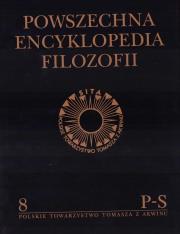 Powszechna Encyklopedia Filozofii t.8 P-S. Autor:   Praca zbiorowa. Dadada.pl Okładka książki Powszechna Encyklopedia Filozofii t.8 P-S