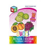 Okładka książki Przygoda z kolorami - owoce - kolorowanka z wierszykami