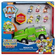 Opakowanie Psi Patrol Śmieciarka Rocky'ego + figurki