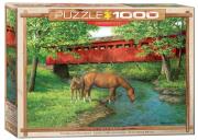 Opakowanie Puzzle 1000 Rodzina koni