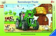 Opakowanie Puzzle 15 Traktor na polu