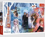 Opakowanie Puzzle 160 Chcę uwierzyć snom Frozen TREFL